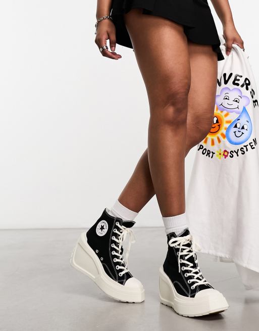 Converse Chuck 70 De Luxe Baskets talon compens Noir ASOS