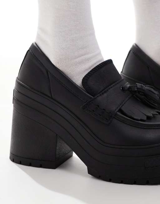 Converse Chuck 70 De Luxe heeled loafers in black ASOS