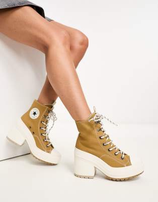 Chuck 70 De Luxe Heeled sneakers in tan-Neutral