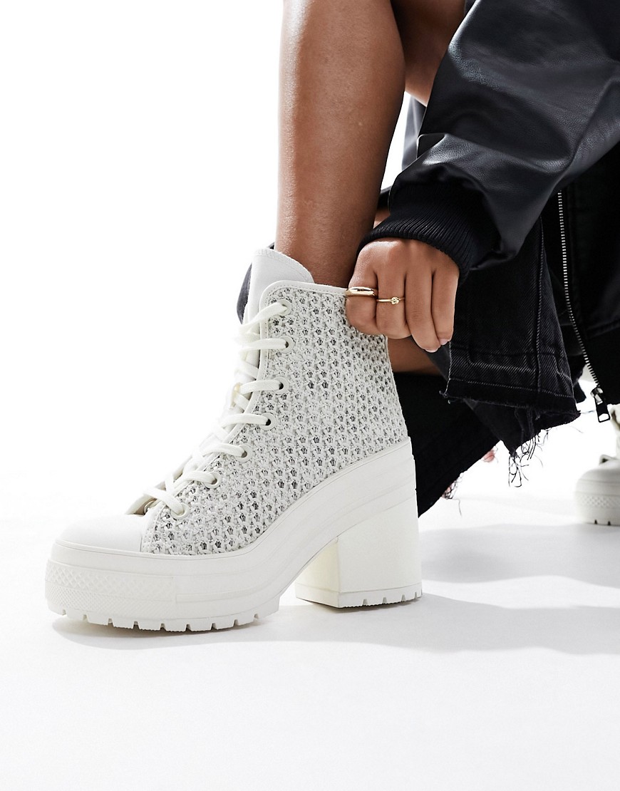 Shop Converse Chuck 70 De Luxe Heeled Sneakers In White