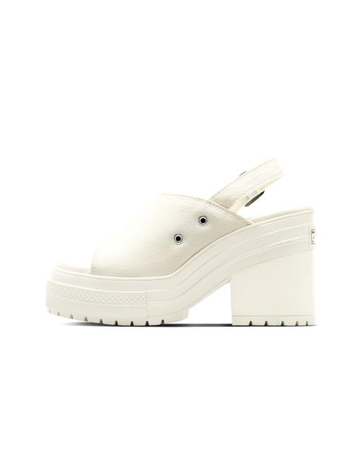 Converse – Chuck 70 de Luxe – Sandaletten in Reiherweiß/Reiherweiß/Reiherweiß mit Plateausohle, 2 von 4