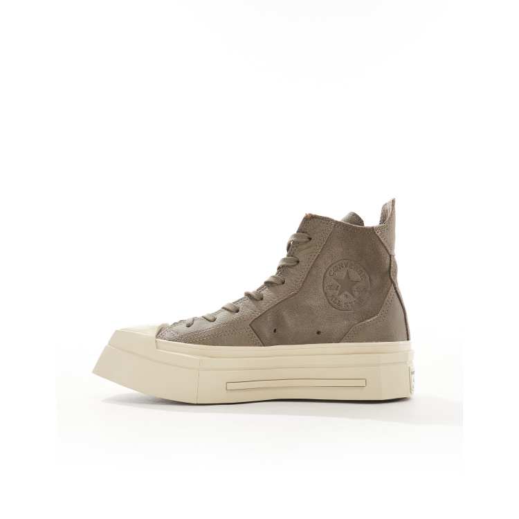 きなこ Converse Chuck 70 De Luxe squared platform sneakers in brown
