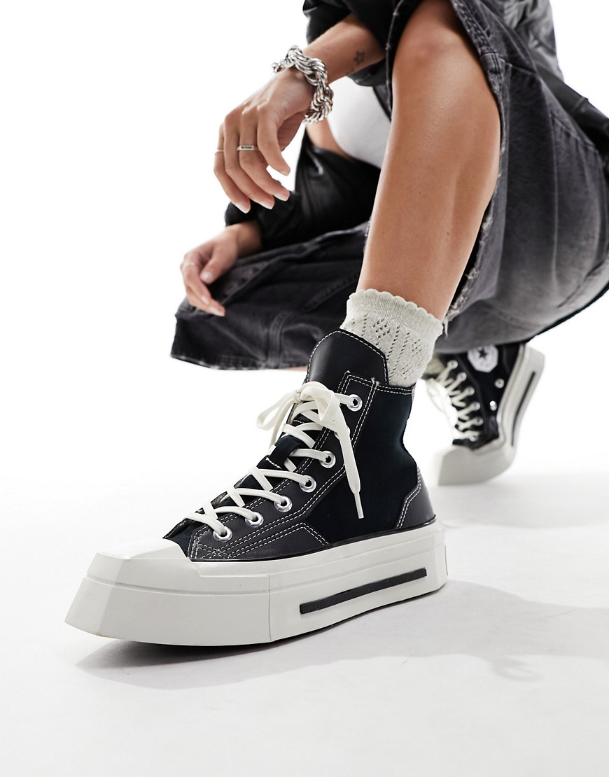 Shop Converse Chuck 70 De Luxe Squared Sneakers In Black & White