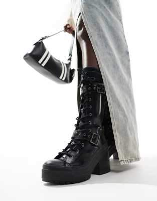 Converse — Chuck 70 De Luxe – Stiefel in Schwarz mit Absatz - view 1
