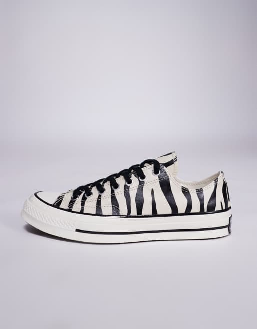 Converse Chuck 70 glow in the dark sneakers in zebra print