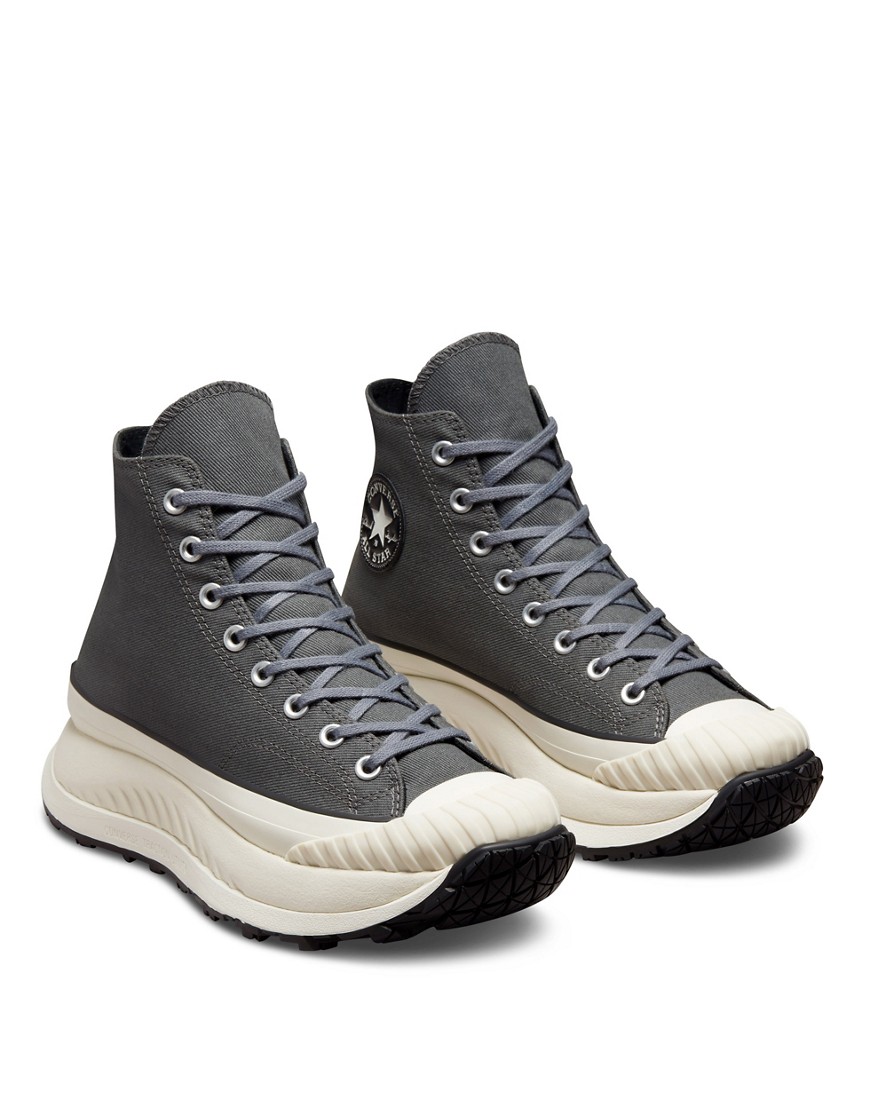Shop Converse Chuck 70 Hi At-cx Hi Platform Sneakers In Cyber Gray