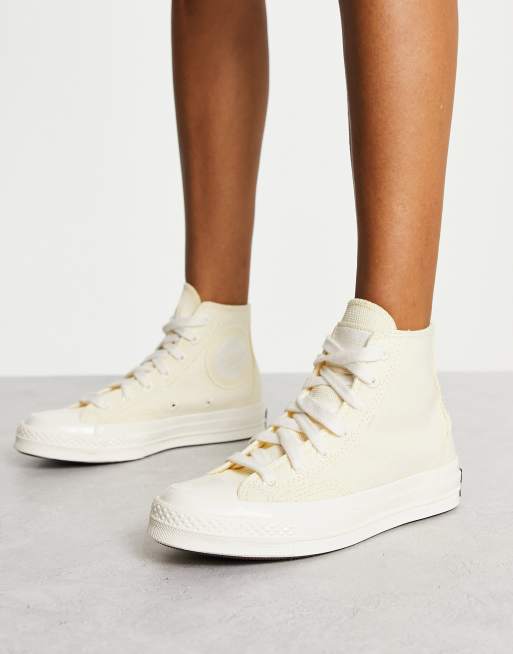 Converse Chuck 70 Hi Baskets bords bruts Blanc cass ASOS