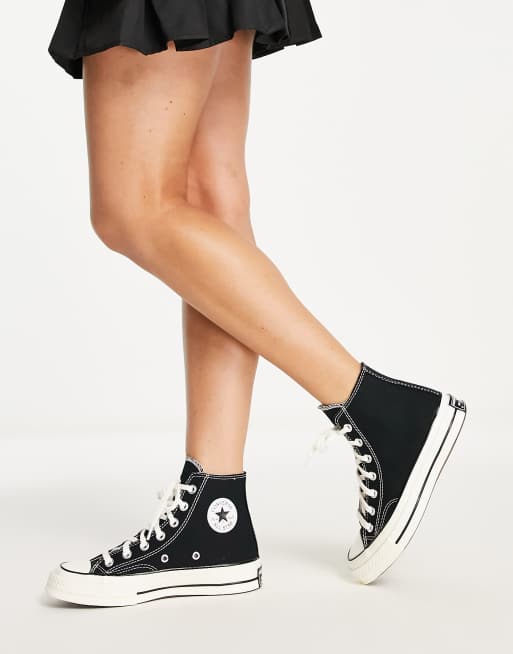 Converse Chuck 70 Hi Canvas Sneaker in Schwarz