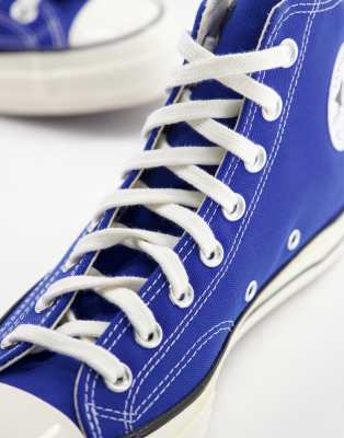 blue converse high tops platform
