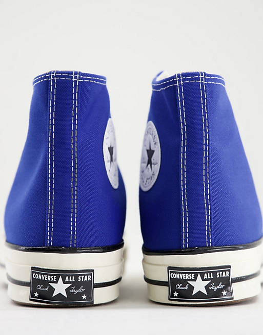 Converse Chuck 70 Hi canvas sneakers in cobalt blue | ASOS
