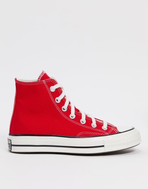 Converse Chuck 70 Hi canvas sneakers in enamel red | ASOS