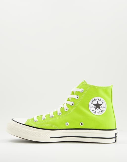 Tenis converse 2025 verde limon