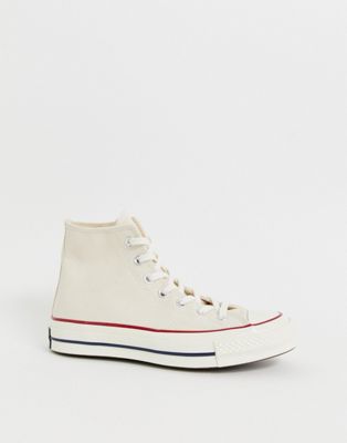 Converse Chuck 70 Hi canvas sneakers in parchment