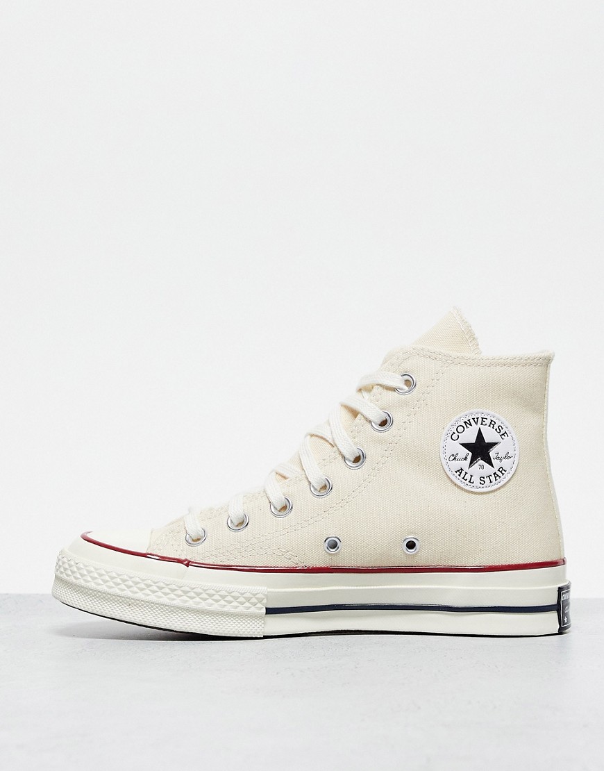 Converse Chuck 70 Hi Canvas Sneakers In Parchment-white