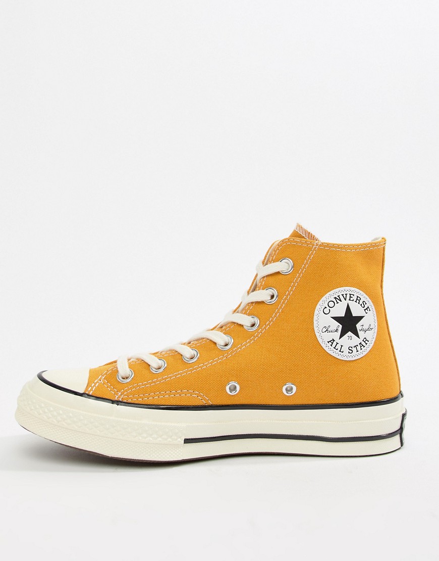 Converse Chuck 70 Hi canvas sneakers in sunflower-Yellow