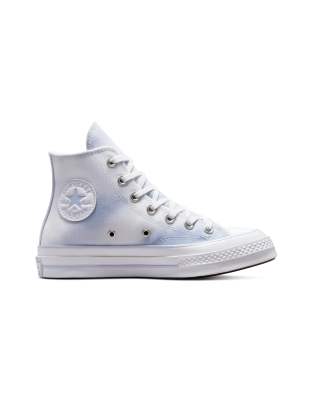 Converse Chuck 70 Hi Cloud Wash Canvas Sneakers In Vaporous Gray-grey