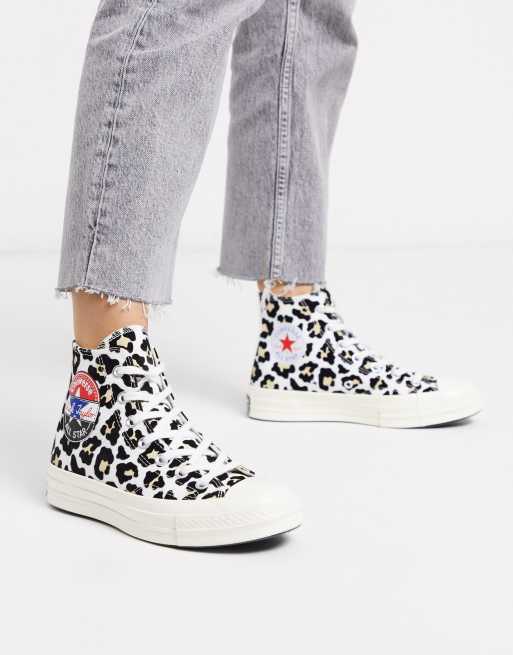 Converse chuck 2025 70 hi leopard