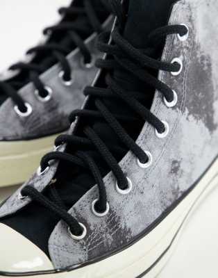 Converse Chuck 70 Hi GORE TEX graphic print sneakers in ash stone