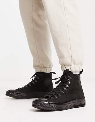 Converse Chuck 70 Hi hiking detail trainers in triple black