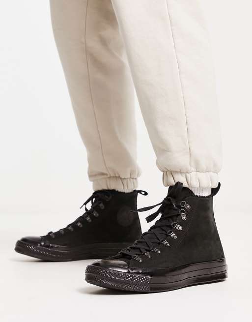 Converse Chuck 70 Hi hiking detail trainers in triple black ASOS