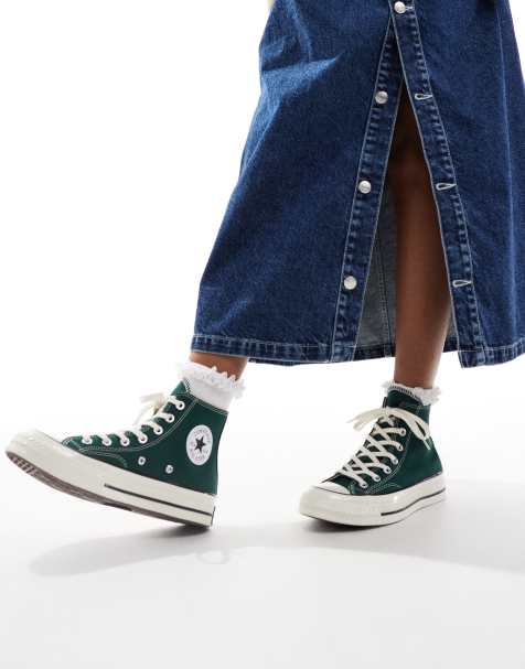Converse – Chuck 70 Hi – Knöchelhohe Sneaker in Dunkelgrün - view 1