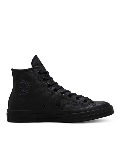 Converse Chuck 70 Hi leather sneakers in black ASOS