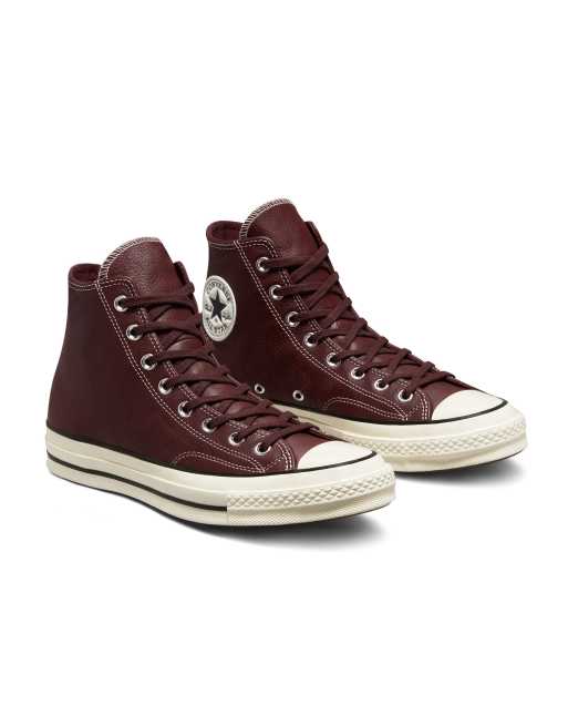 Asos leather clearance converse