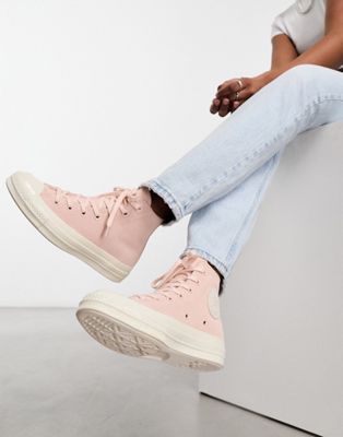 Converse Chuck 70 Hi leather trainers in pink