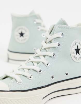 mint green converse shoes