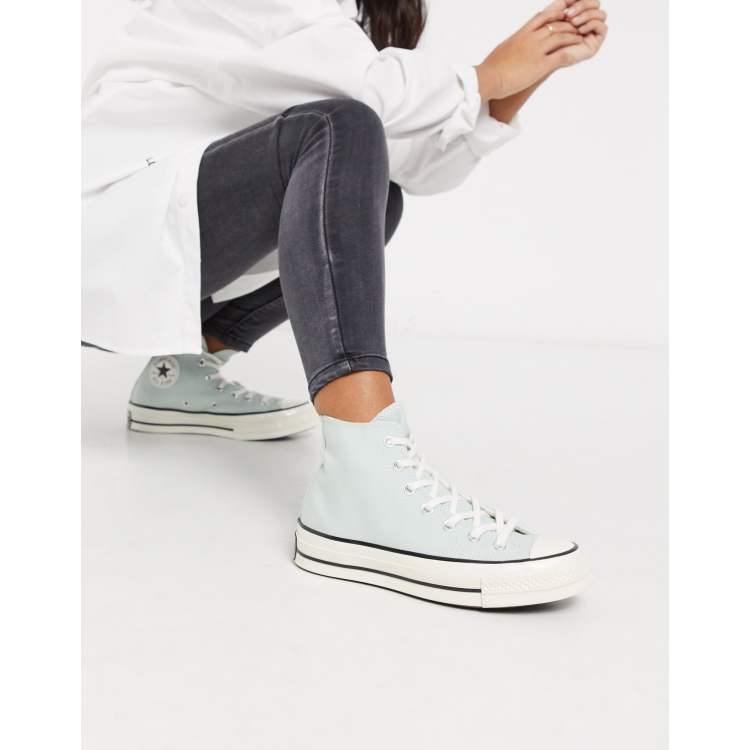 Mint colored womens sale converse