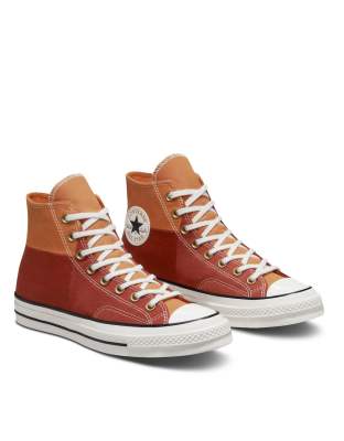 Converse Chuck 70 Hi Monarch sneaker in rugged orange