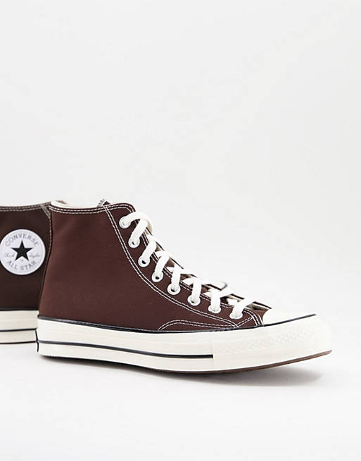Converse - Chuck 70 Hi - Mørkebrune sneakers | ASOS