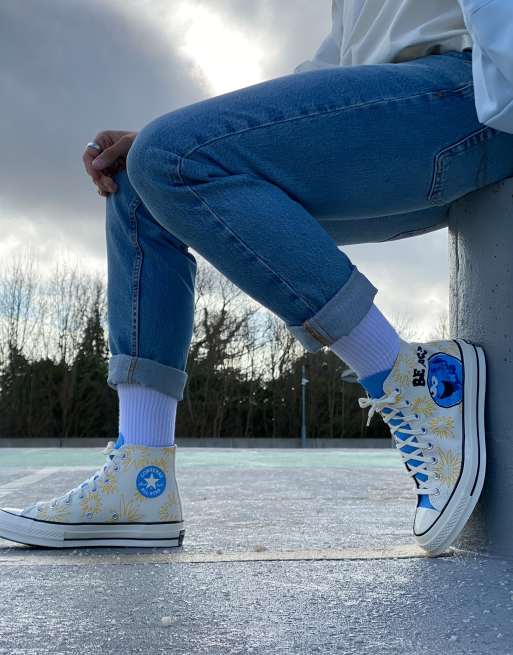 Blue converse clearance aesthetic