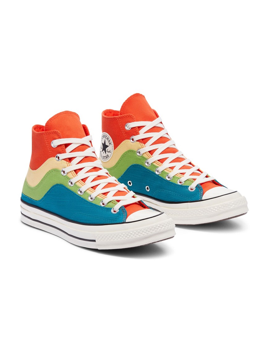 Converse Chuck 70 Hi National Parks Pack sneakers in bright poppy-Multi