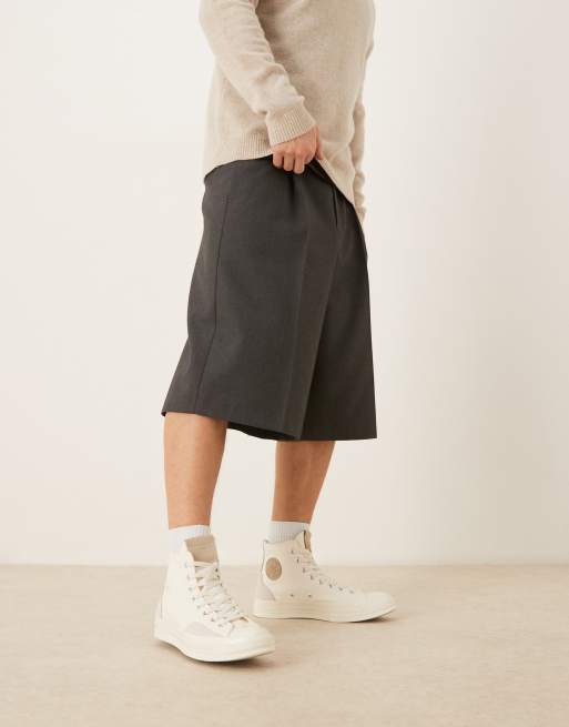 Converse – Chuck 70 Hi – Naturvita sneakers i blandat material, 5 av 5