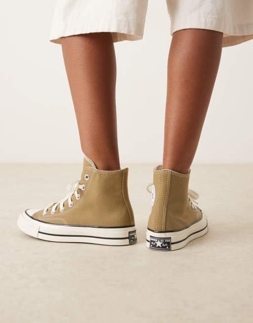 Converse – Chuck 70 Hi – Oliwkowozielone buty sportowe, 4 z 5