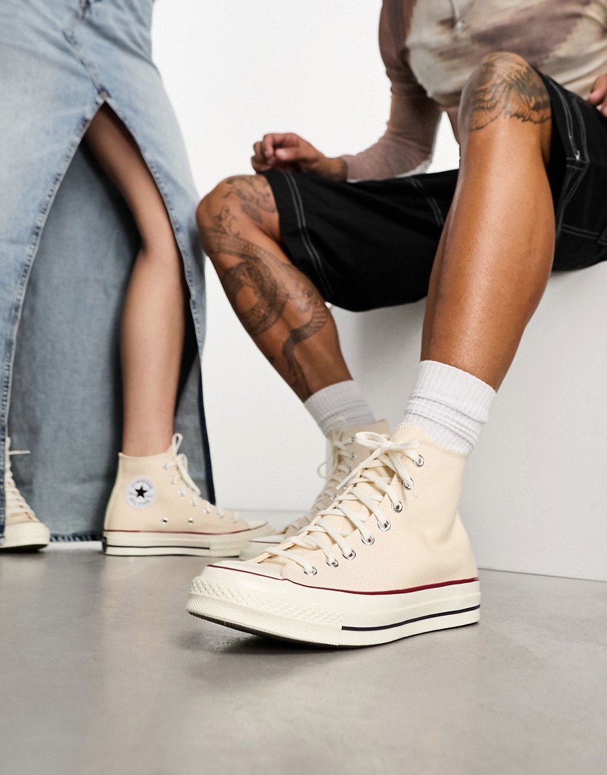 Chuck 70 Hi parchment sneakers in ivory-White