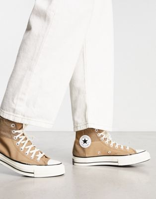 Converse Chuck 70 Hi patchwork trainers in sand dune