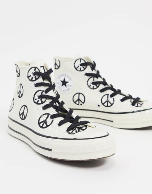 Peace sign on sale converse