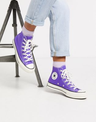 Converse Chuck '70 Hi Purple sneakers 