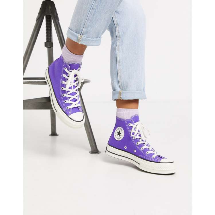 Purple deals converse boots