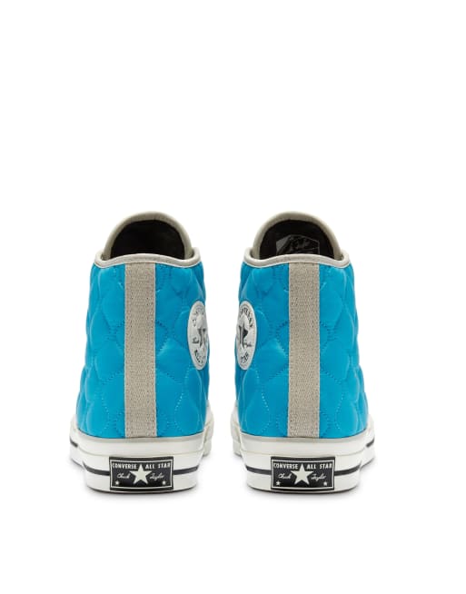 Converse Chuck 70 Hi quilted sneakers in sail blue, 2 of 4