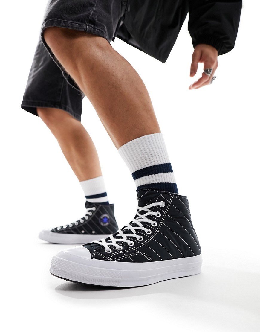 Converse Chuck 70 Hi quilted trainers in black
