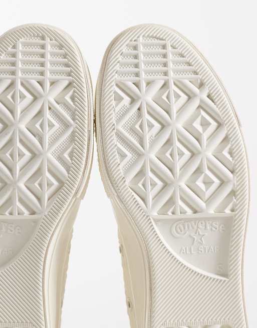 Converse Chuck 70 Hi - Råhvide sneakers med krøllet detalje, 5 af 5