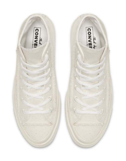 Converse Chuck 70 Hi Renew Cotton sneakers in egret