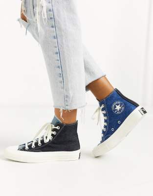 jean et converse haute