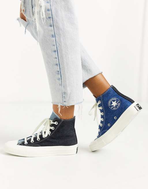 Converse with best sale cuffed jeans