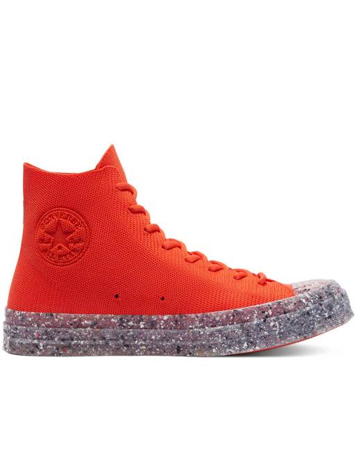 Converse Chuck 70 Hi Renew knit sneakers in bright poppy ASOS