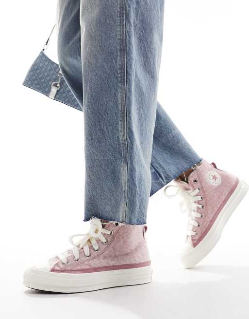 Converse grau rosa sale