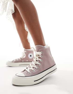 Converse - Chuck 70 Hi - Sneaker in Taupe-Braun